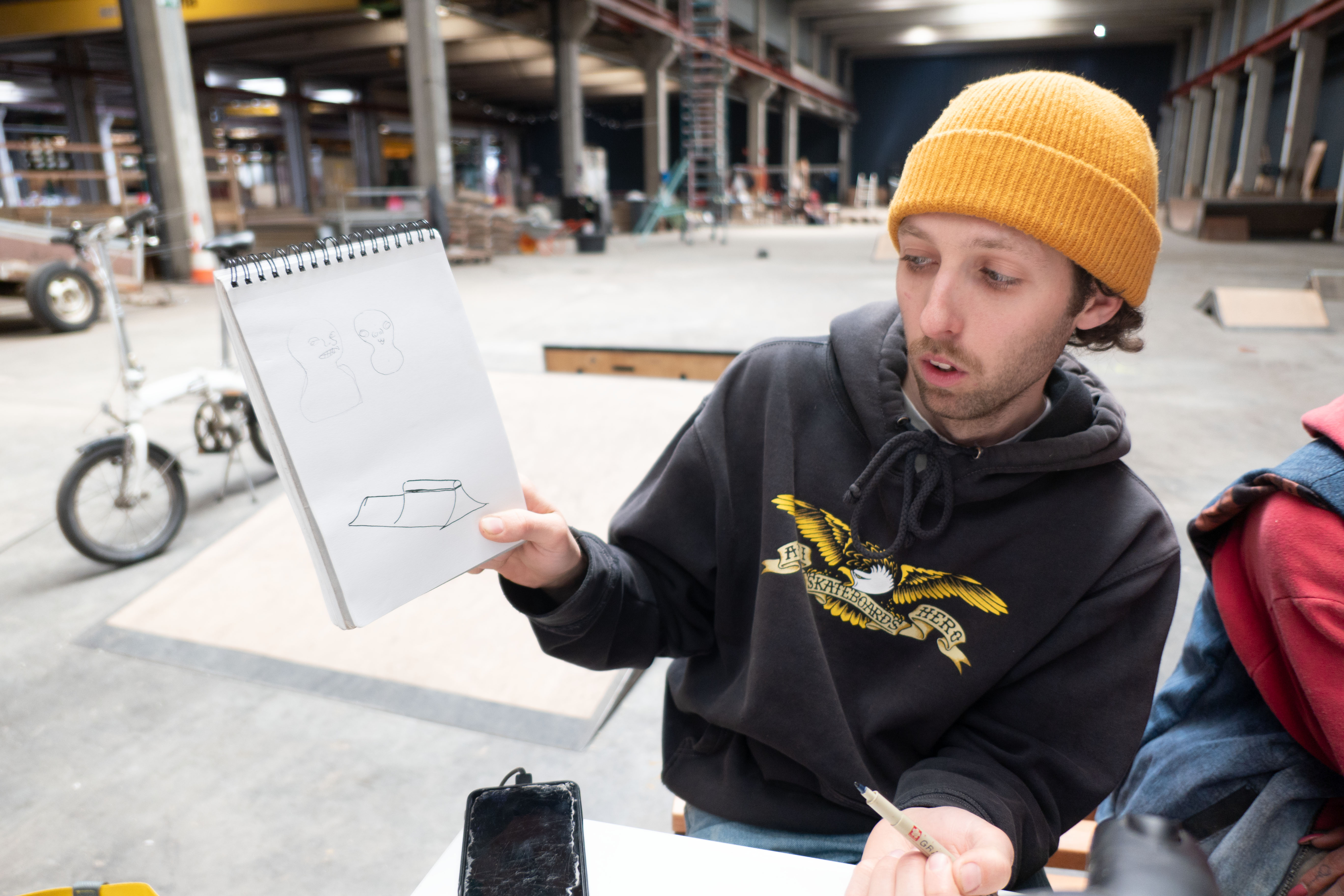 Thomas Lemaire - plan paper concrete ramp