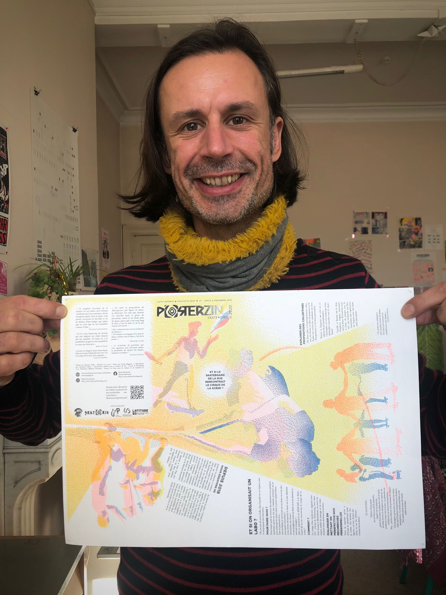 Constantin Beine avec le nouveau Posterzin.