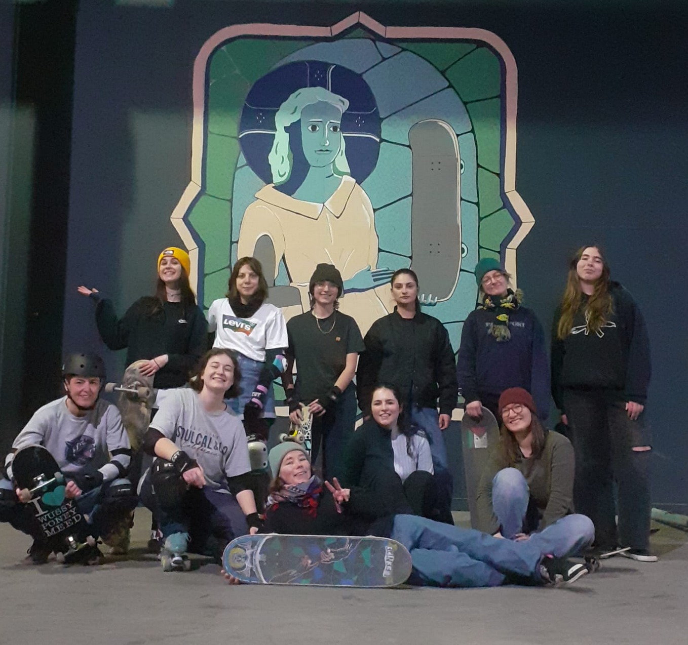 Girls session at skatelab